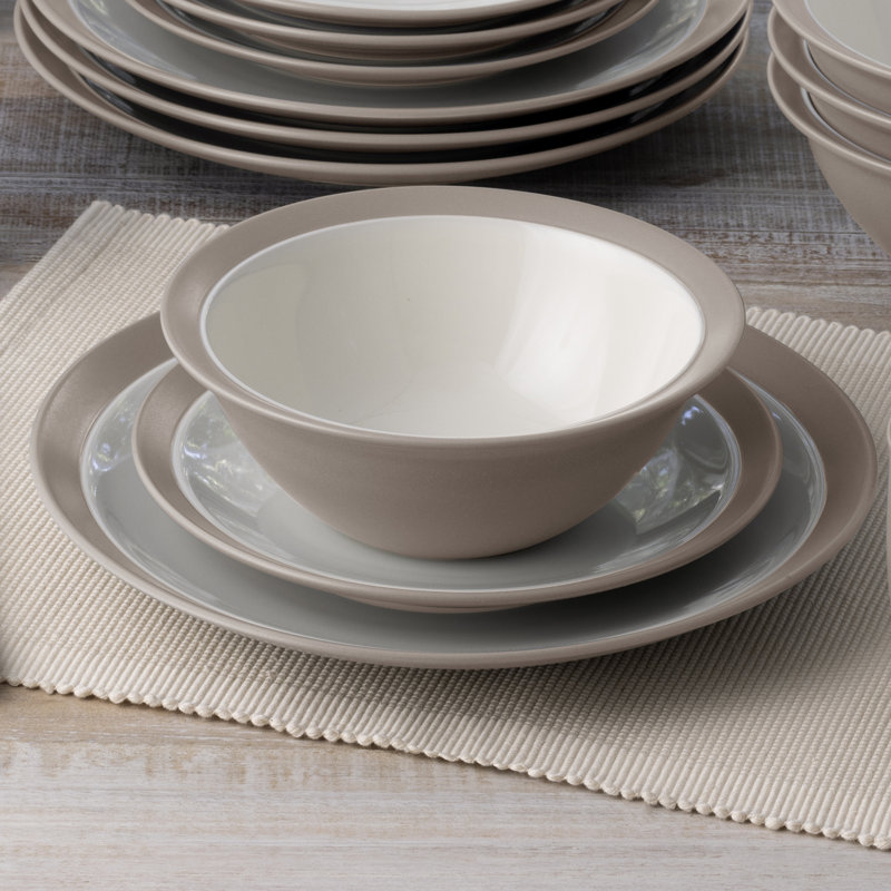 Noritake Colorwave 4-Piece Curve Place Setting, Sand