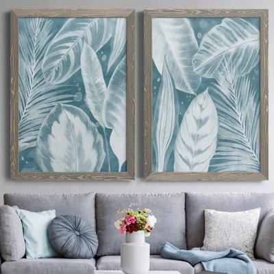 «House Plant Jungle I», ensemble de 2 peintures sur toile encadrées
