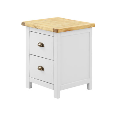 Carrizal 45cm W Solid + Manufactured Wood Bedside Table