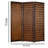 Sofia 63'' W x 72'' H 3 - Panel Folding Room Divider