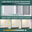 Armoires à pharmacie à miroir murales l 30 "x H 26" Wrought Studio ™ avec fonction mémoire, anti-buée, lumières DEL
