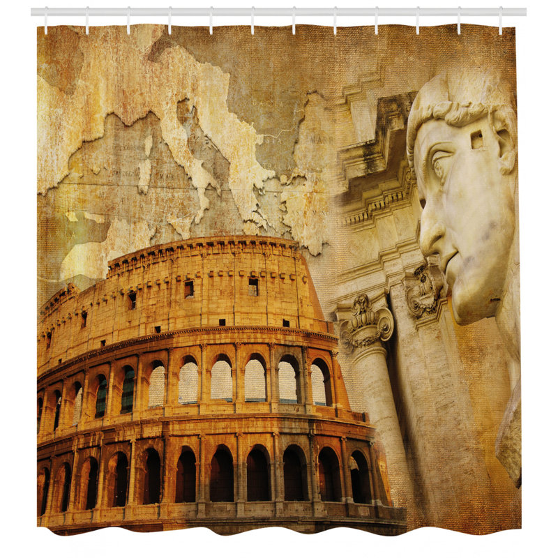 Shower Curtain with Hooks Included, 84" H x 69" W