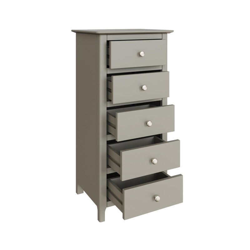 Accetturri 5 Drawer Chest of Drawers, Grey