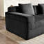 Canapé modulaire sans siège à 4 places avec assise profonde, canapé modulaire Cloud avec coussins décoratifs et revêtement en velours côtelé pour un confort ultime-1324289937