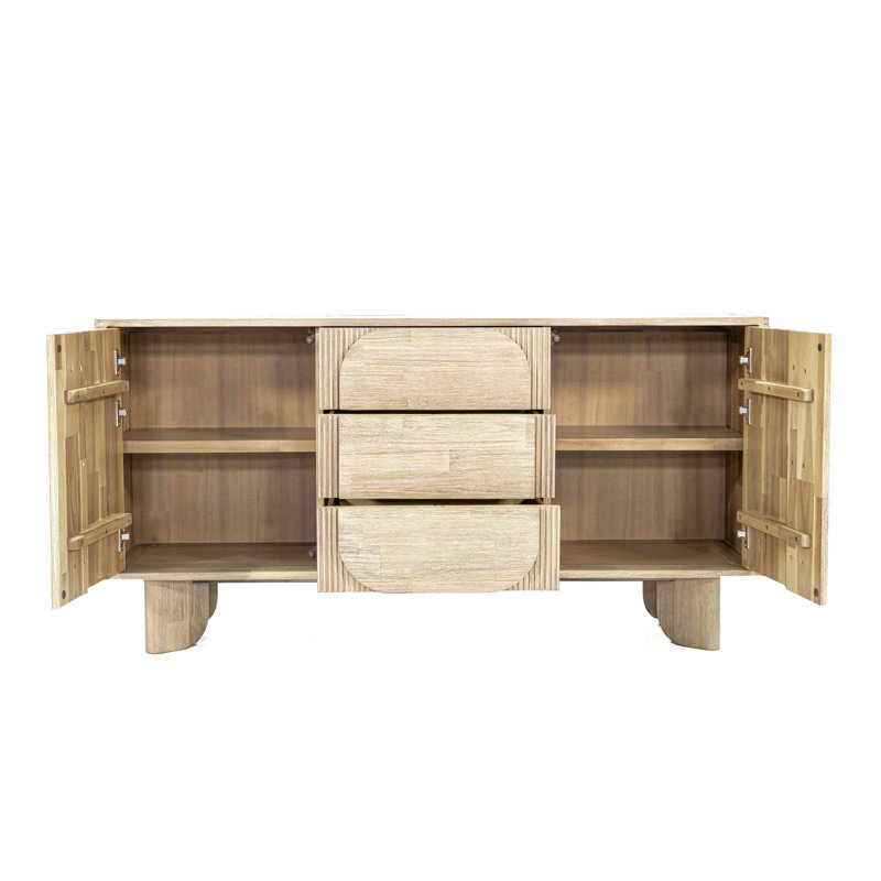 Buffet de 63 po de largeur Moncure Hina