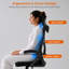 Chaise de bureau ergonomique en filet, grande et haute chaise d'ordinateur de 400 lb avec appui-tête réglable en 2 dimensions et accoudoirs rabattables-133292998
