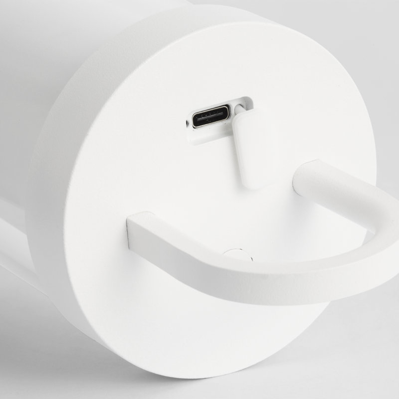 Kandella Accent Rechargeable Table Lamp, Matte White