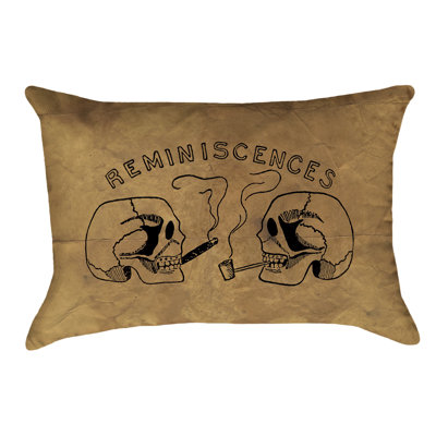 Coussin lombaire intérieur/extérieur à crâne reminiscences