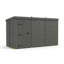 Total Sheds 12ft x 5ft Composite Pent Garden Shed - Single Door - No Windows - EPDM Rubber Roof - UK Manufactured
