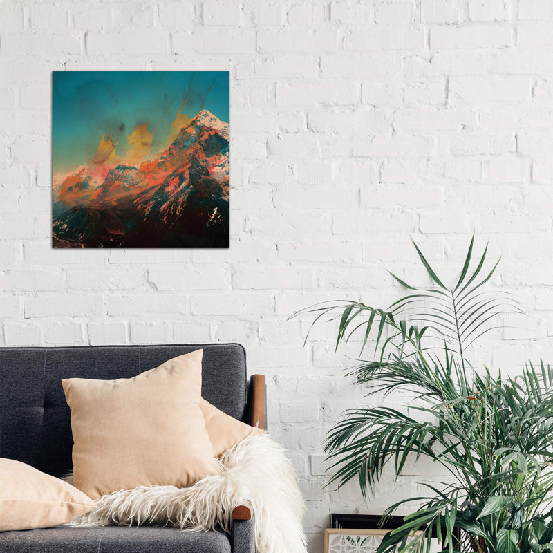 Mountain Splash by Andreas Lie - Wrapped Canvas Print, 66.04 cm H x 66.04 cm W x 1.91 cm D