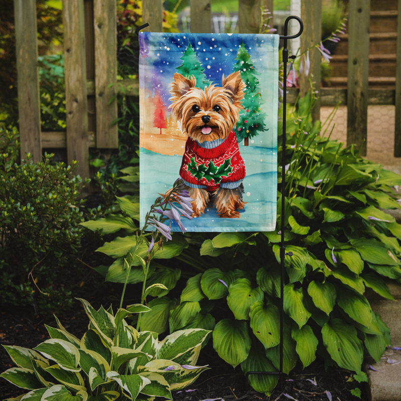Double Sided Polyester Christmas, 15.5'' H x 11.25'' W