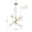 4-Light Sputnik Glass Mobile Chandelier-1368691440