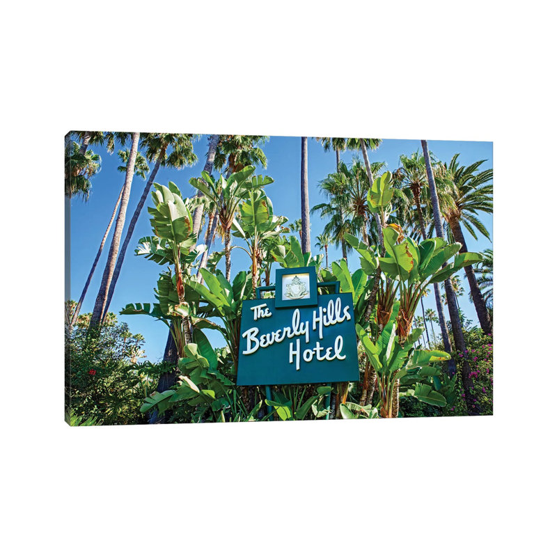 The Beverly Hills Hotel I par Susanne Kremer - Photographie sur toile tendue, H 8 po x l 12 po x P 0,75 po