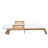 Tomsich Patio Acacia Wood Chaise Lounge with Wheels & Adjustable Backrest-124556398