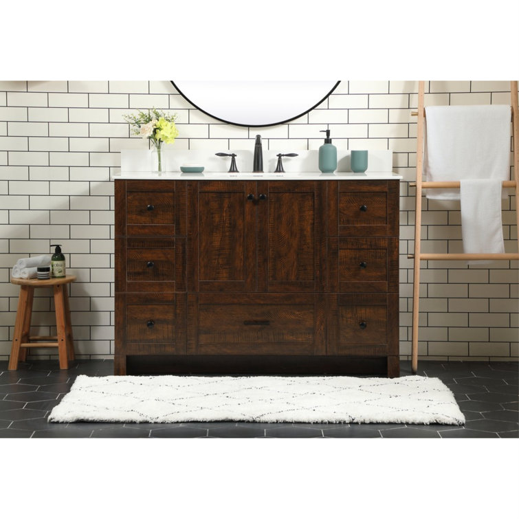 Soma 48'' Single Bathroom Vanity with Engineered Marble Top