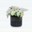 Ensemble de pots à fleurs en céramique émaillée noir fait à la main, idéal pour les plantes grasses et les cactus, avec trous de drainage pour une utilisation intérieure / extérieure