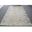 Grand tapis turc rétro à motif floral beige tissé à la main pour la décoration du sol