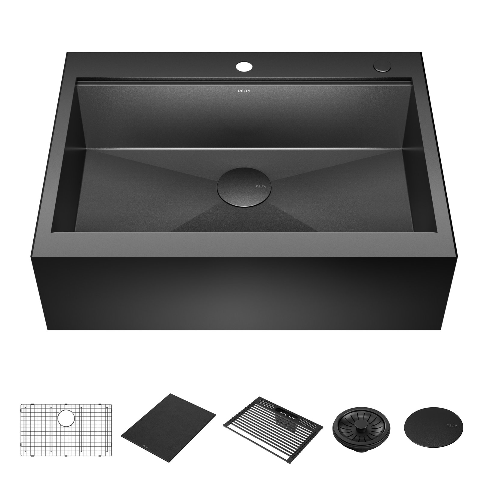 Rivet™ Retrofit Workstation Farmhouse Sink, 30" L x 22.63" W