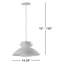 Hannes 1-Light Dimmable Dome Pendant-41718962