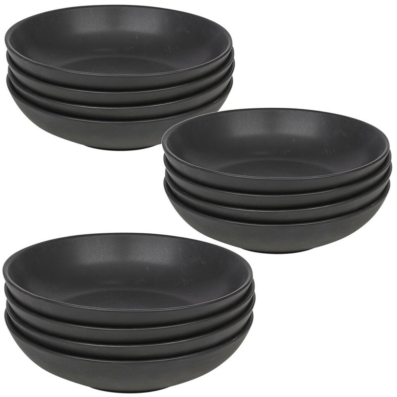 17 Stories Ceramic Serving Bowl, Black