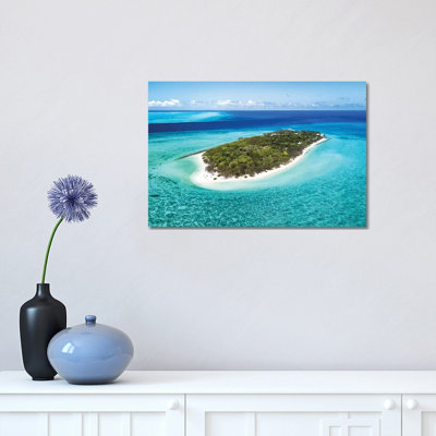 Heron Island Pristine Reef Aerial by James Vodicka - Wrapped Canvas Gallery-Wrapped Canvas Giclée