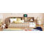 Lit en bois simple TG avec armoires de rangement et ports USB-691967044
