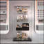 Vitrine en verre trempé, armoire à vin, armoire de rangement, classeur, avec bande DEL Bluetooth, peut être contrôlée par une télécommande ou une application mobile, roulettes pivotantes, peut être placée n'importe où-1126406630