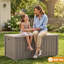 Boîte de rangement extérieure 150 gallons, boîtes de rangement imperméables et verrouillables pour outils de jardin-132918587-138495277