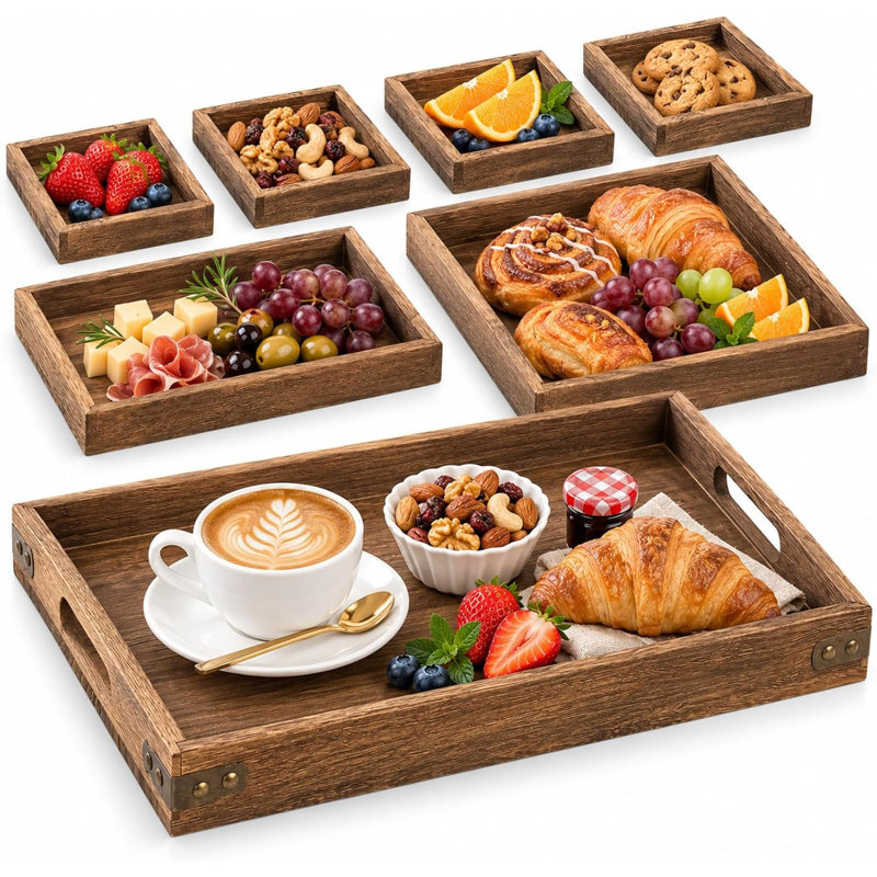 Brambly Cottage Solid Wood Divided Serving Dish