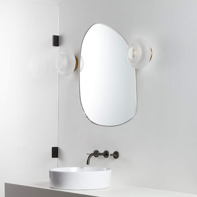 Bertlinde Irregular Shaped Wall Mirror for Living Room, Bathroom or Entry