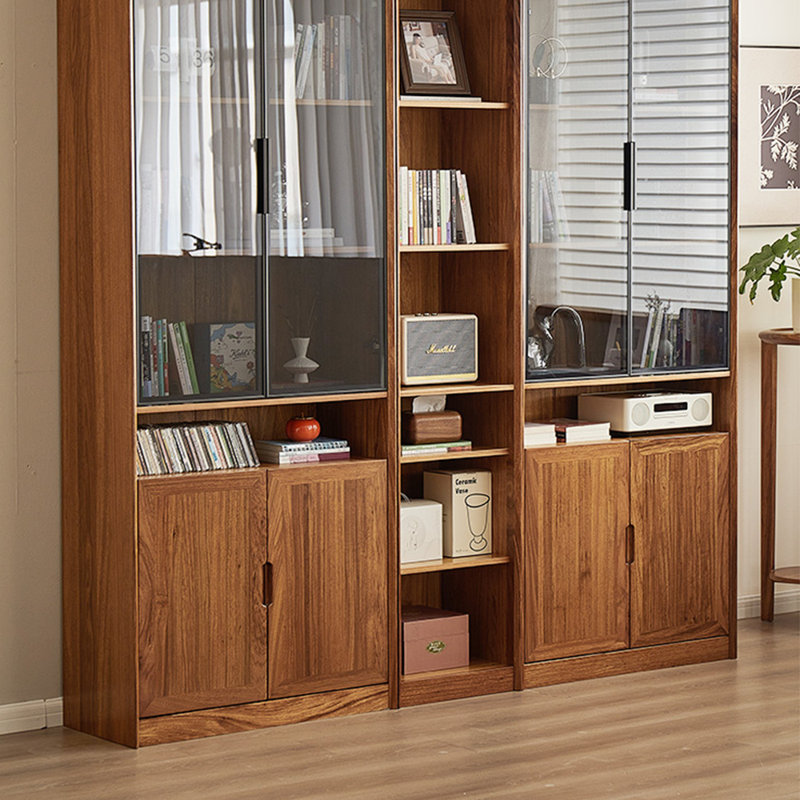 Bibliothèque classique en bois massif