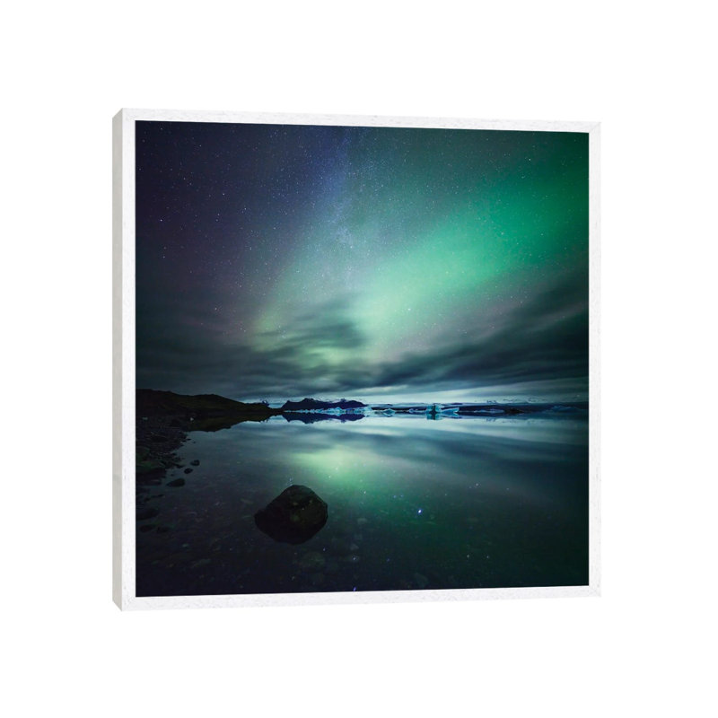 Matteo Colombo - Print on Canvas, 45.72 cm H x 45.72 cm W, White Floater Framed