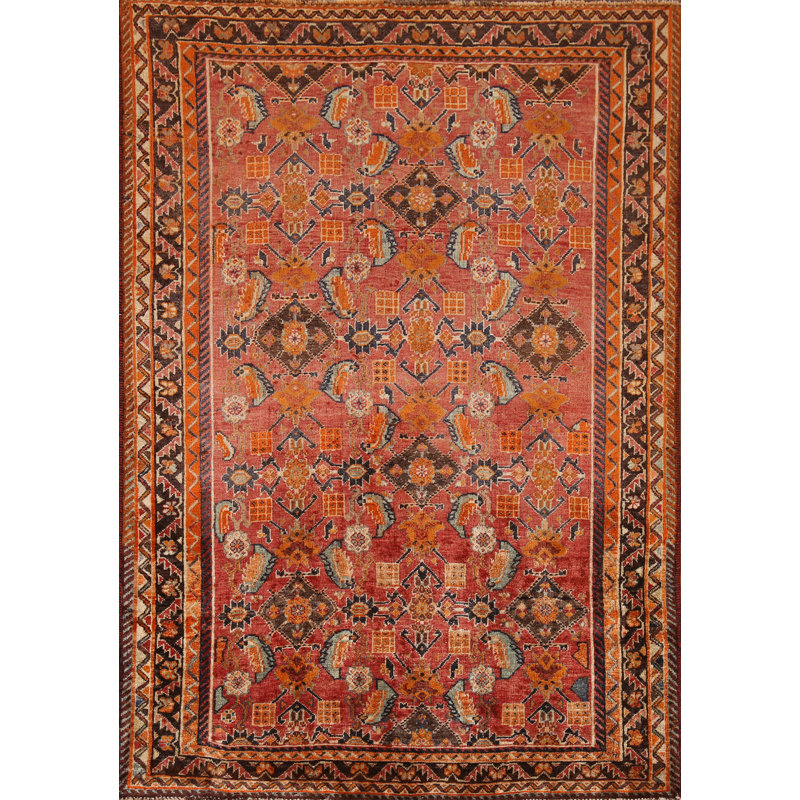 Tapis traditionnel en laine fait à la main 4 x 6