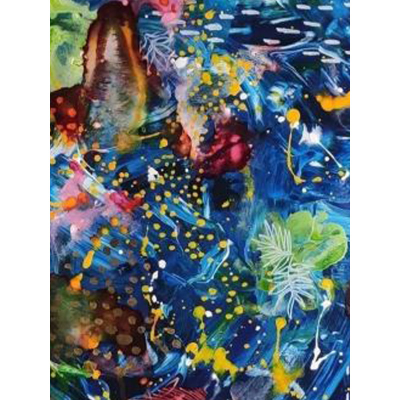 Belle vue sur les paysages marins | Technique mixte sur papier | Par Namrata Dey