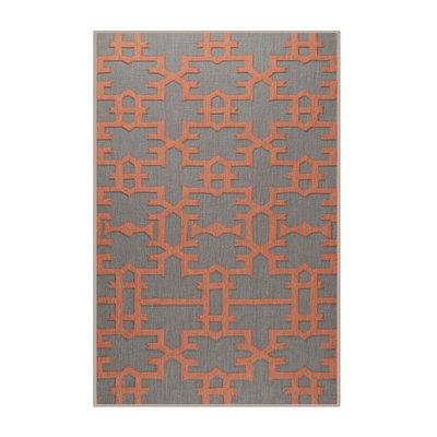 Machine Washable Trellis Brown Area Rug
