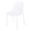 Chaise d'extérieur moderne en lierre blanc moderne en polypropylène avec assise confortable