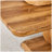 Modern simple luxury rectangular coffee table in wood colour. The computer desk. The game table