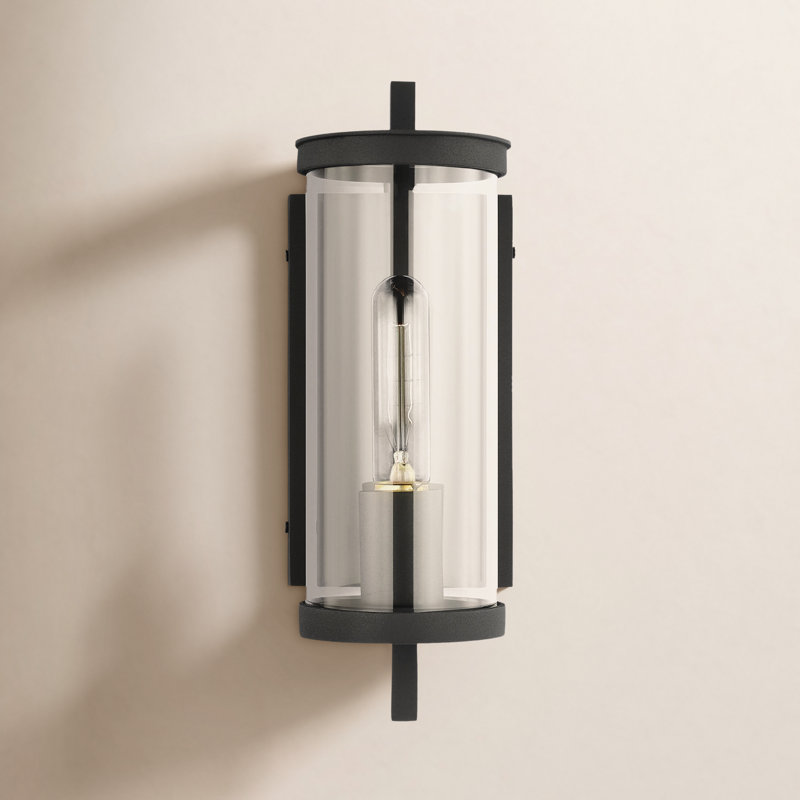 Stainless Steel Wall Light, 12.5" H x 4.63" W x 6.38" D