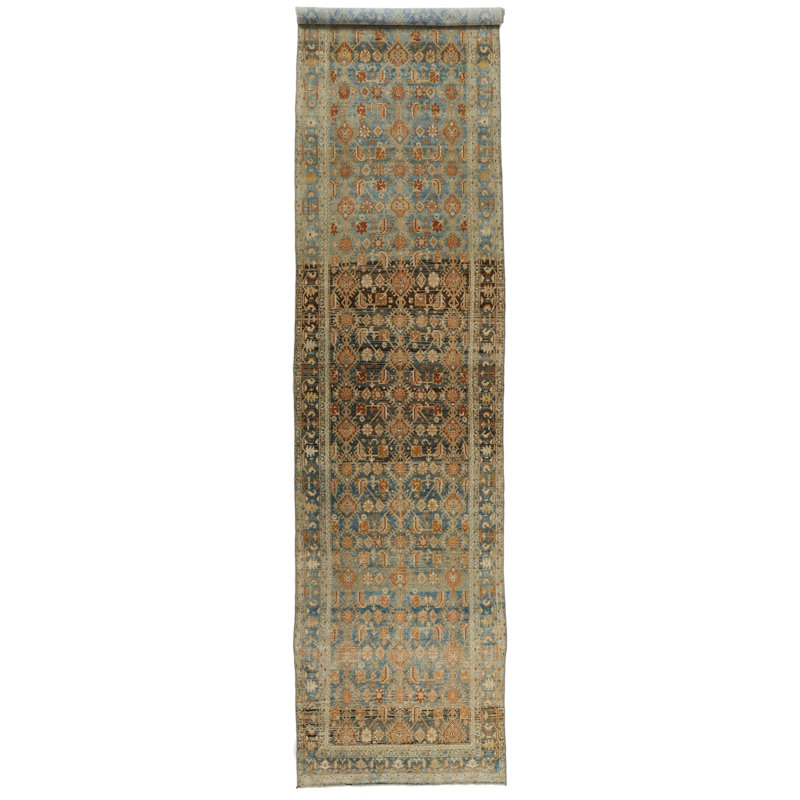 Chemin de table Oushak turc 4 x 17 multicolore et beige