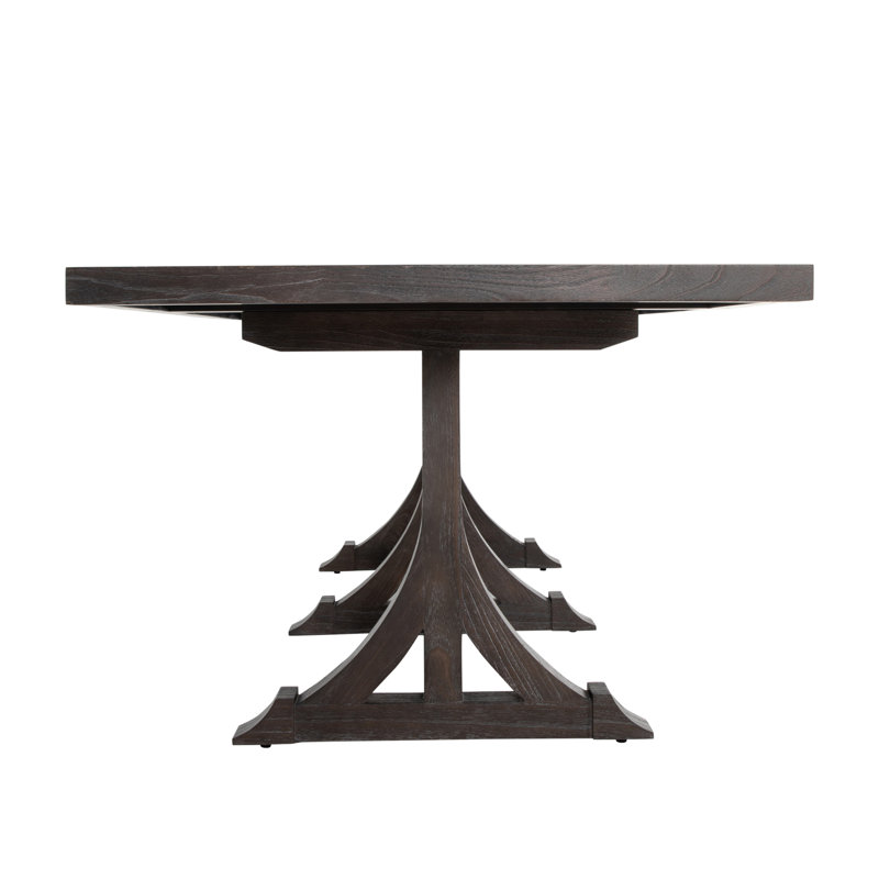 Adams 94" Solid Wood Trestle Dining Table