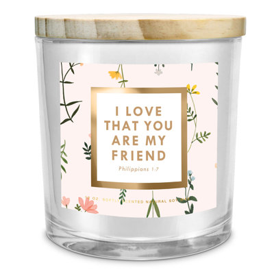 Fresh Scented Jar Candle with Glass Holder