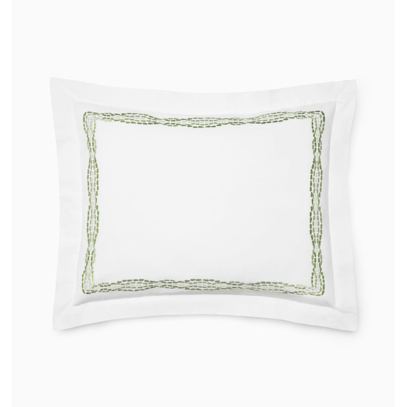 Cobblestones - Sham, Standard, White/Green