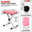 Support pour clavier à 5 cœurs ajustable de style z + banc pour clavier de piano ROSE