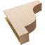 Bois de cèdre brut Newport, grain de bois TimberThane, brun clair apprêté-88292439