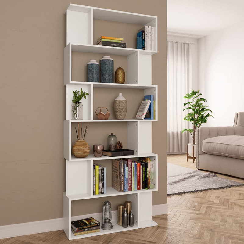 Alec-Andrew 203.2cm W Bookcase, White