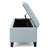 Contemporary For Foyer - Blue Fabric, Storage, 51"W X 17.5"D 17"H Modern Storage In Fabric Diamond Stitch, Home-952862775