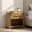 Tricia 1-Drawer Rubberwood Nightstand