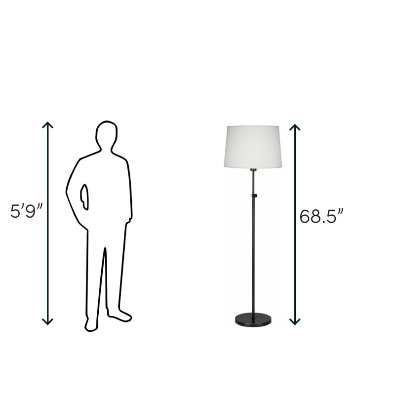 Koleman Floor Lamp, Deep Patina Bronze