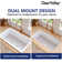 Rectangular Fireclay 32" L x 19" W Fireclay Undermount Kitchen Sink with Basket Strainer and Sink Grid