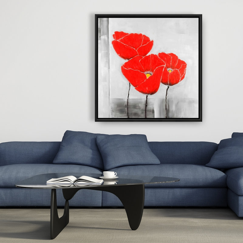 «Three Poppies» sur toile